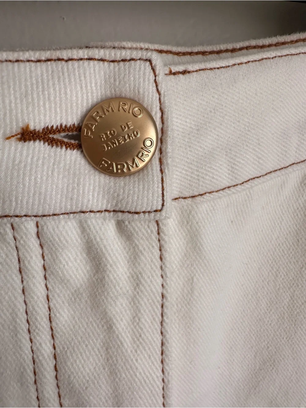FARM Rio embroidered denim shorts
